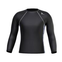 Mizuno Sun Protection Quick-Dry Long Sleeve Swimming Suit Men swimwear Black N2CA2103 XL