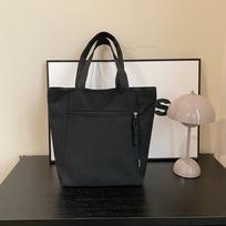 Stylish simple solid color retro canvas women's bag new versatile portable tote bag casual shoulder armpit bag one size fits all juoda