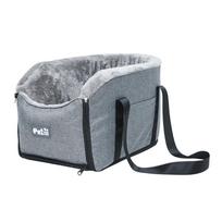 Dog Car Seat Puppy Booster Seat Fits Small Dogs Removable Cushion Safety Hook Installs on Armrest Console Breathable