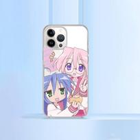 Kawaii Anime L-Lucky Star telefono dėklas IPhone 17 16 15 12 11 Pro Max 14 Plus 13 Mini skaidrus dėklas minkštas Funda iphone16plus