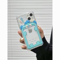Loopy Card Holder for Apple 17 Pro Max - Cartoon Ugly Fish Design, Compatible with 15, 14, 13, 12, and 11 iPhone 17