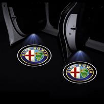 Skirta Alfa Romeo 147 159 Giulietta Giulia Mito Spider Alpha Nheadrest 2 vnt. Automobilio durų emblema Šviesa LED Sveikinimo lemputė Belaidis lazerinis projektorius