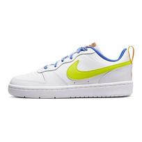 Nike Court Borough Low 2 SE GS White Atomic Green Kids Sneakers Medium-Blue Magma-Orange DQ7770-100 35.5