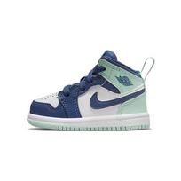 Air Jordan 1 Mid TD Blue Mint Baby Sneakers Mystic-Navy White Mint-Foam 640735-413 25 white