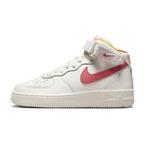 Nike Air Force 1 Mid LE GS Sail Sea Coral Kids Sneakers Cream Laser-Orange White DH2933-102 35.5 white
