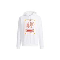 Adidas Neo Casual Sport Printed Pullover Hoodie Men Tops White H52976 M