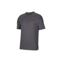 Nike Sportswear Essential Embroidered Logo Crew Neck Short Sleeve T-Shirt Men Tops Dark-Grey DB3250-021 M black