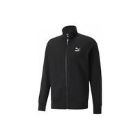 Puma FW22 T7 Series Zip-Up Knit Jacket With Embroidered Logo Men Jackets Black 537692-01 S black