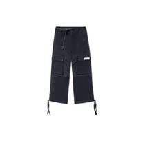 Li-Ning Urban Outdoor Series Velvet Spliced Loose Straight-Leg Pants Men Bottoms Black AKXR605-2 XL
