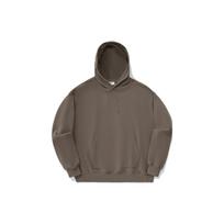 Li Ning Vital Series Solid Color Loose Fit Hooded Sweatshirt Unisex Sweatshirt Mushroom-Brown AWDTE71-1 2XL