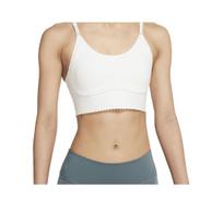 Nike Fan Shaped Trim Low Impact Sports Bra Women Underwear White CZ7645-133 XL beige