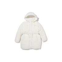 Levis Fw22 Solid Color Drawstring Hooded Down Jacket Women Jacket White A3257-0001 M