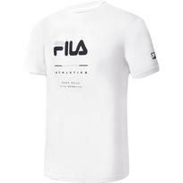 FILA Basic Simple Sports Fitness Round Neck Short Sleeve T-Shirt Men Tops White A11M331104FWT XXL white