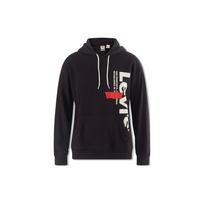 Levis Letter Print Pullover Hoodie Long Sleeve Sweatshirt Men hoodies Black 38479-0218 M