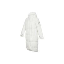 Adidas Moteriškas Didelių Dygsnių Pūkinis Paltas Su Užtrauktuku Ir Gobtuvu Moteriškas Paltas Baltas GQ2509 XL white