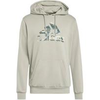 adidas Camo Graphic Hoodie Silver Pebble Men Streetwear IY0740 L