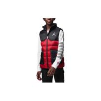 Jordan Logo Solid Color Zip Stand Collar Vest Kids vest Red FB1673-687 XS