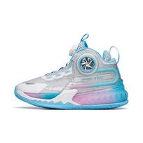 Anta Wind Hero 7 High-Top Basketball Shoes Kids sneaker Silver Blue 312211101-7 40