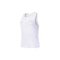 Saucony Logo Breathable Comfortable Knitted Round Neck Vest Women tops Pearl-White SC1249016A-WT02 XXL