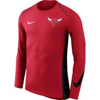 Nike X NBA Chicago Bulls Elite Shooter Performance Crew Neck Fashion Pullover Long Sleeve T-Shirt Men Tops Red 877407-657 L