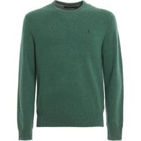 Polo Ralph Lauren Small Pony Logo Embroidered Crew Neck Long Sleeve Sweater Men sweater Green MNPOSWE16820007-300 S