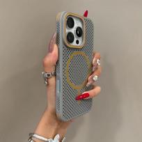 Luxury Magsafe Heat Dissipation Candy Phone Case For iPhone 17 16 15 14 13 12 Pro Max 16 Plus 17 Air Magnetic Bumper Back Cover For iPhone 16