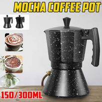 3 puodelių/6 puodelių viryklės kavos virimo aparatas Aliumininis Mocha Espresso Perkolatorius Puodas Kavos virimo aparatas Kavos virimo aparatas Moka puodas Type 1 gray