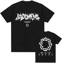 Juokingas Bad Omens Grupės Logotipo Grafinis Marškinėlis Vyrams Moterims Hip Hop Mada Vintage Marškinėliai Vyriškas Laisvas Trumpomis Rankovėmis Marškinėlis 4XL
