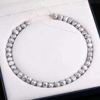1String, Grey Natural Freshwater Nugget Pearl, 10-11mm Loose Spacer Pearl Beads for Jewelry Making DIY Holiday Gift, Women's Crafts, 36cm 1String/10-11mm-36cm