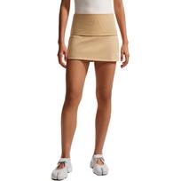Nike Sportswear Chill Knit Solid Mid-Rise Slim Fit Ribbed Casual Skirt Women skirts IF0576286 M
