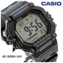Sportinis laikrodis - Casio - AE-1600H-1AV - 10 metų baterijos veikimo laikas - 100m atsparumas vandeniui - Skaitmeninis