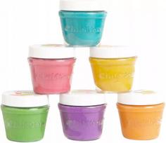 Childgen plastilino masė, 6 pastelinių spalvų eko-puodeliai