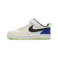 Nike Court Borough Low 2 SE PS Player One Kids Sneakers White Black Laser-Orange FB1880-101 28