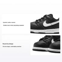 Nike Dunk Low TD Black Panda 2.0 Baby Sneakers White FD1233-001 23.5 gray