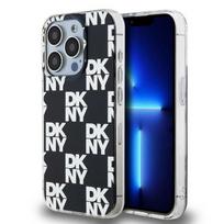 iPhone 15 Pro dėklas - DKNY - IML Checkered Mono raštas - Juoda - Optimali apsauga - Elegantiskas