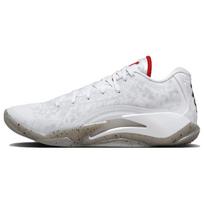 Air Jordan Zion 3 Fresh Paint Men Sneakers White University-Red Cement-Grey DR0675-106 45.5