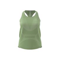 Adidas Solid Color Logo Running Vest Women Sports Vest Green HK6559 XS