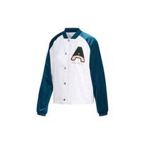 Adidas Neo Letter Print Color Block Sports Jacket Women Outerwear White FK6921 L