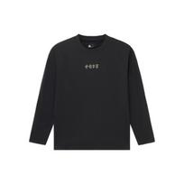 Li-Ning Vital Series Music Festival Print Loose Round Neck Long Sleeve T-Shirt Men Tops Black AHSS176-1 XXL