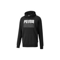 Puma Color Block Reverse Logo Drawstring Hoodie Men Tops Black 846557-01 M black