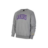 Nike Courtside Heritage Fleece Crew Sweatshirt - Los Angeles Lakers Men Sweatshirt Carbon-Heather CW4621-091 XL gray