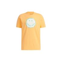 Adidas Neo Smiley Print Sports Crew Neck T-Shirt Men Tops Orange Yellow GP5780 XXL