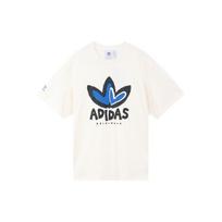 Adidas Originals Special Series Heart Logo Crew Neck T-Shirt Unisex Tops Pink White IK8667 XXXL black