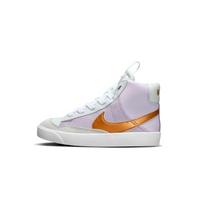 Nike Blazer D Leather Round Toe Lace-Up Shock Absorbing Durable Mid-Top Sneakers Kids Sneakers Purple DQ6085-500 28