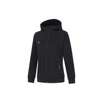 Lining Fitness Series Solid Color Hooded Zip-Up Sports Hoodie Women hoodies Black AWDT984-1 M black