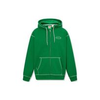 Levis Solid Color Contrast Stitching Hooded Drawstring Zipper Jacket Men jackets Green A6275-0001 M