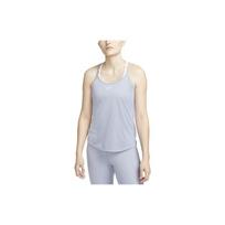 Nike Dri-FIT One Elastika Solid Logo Tank Top Women Tops Indigo-Mist DD4941-519 S beige