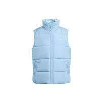 Adidas Originals Reversible Vest Solid Color Logo Stand Collar Zipper Double-Sided Vest Women Vests Sky-Blue IJ8186 XXS