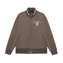 Mizuno Heritage Series Letter Print Design Casual Woven Loose Long Sleeve Jacket Men Jacket Olive-Green D2CE34H1-38 2XL