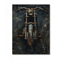 Moto metalinė vidinė plokštelė garaže bare ant sienos 20x30cm